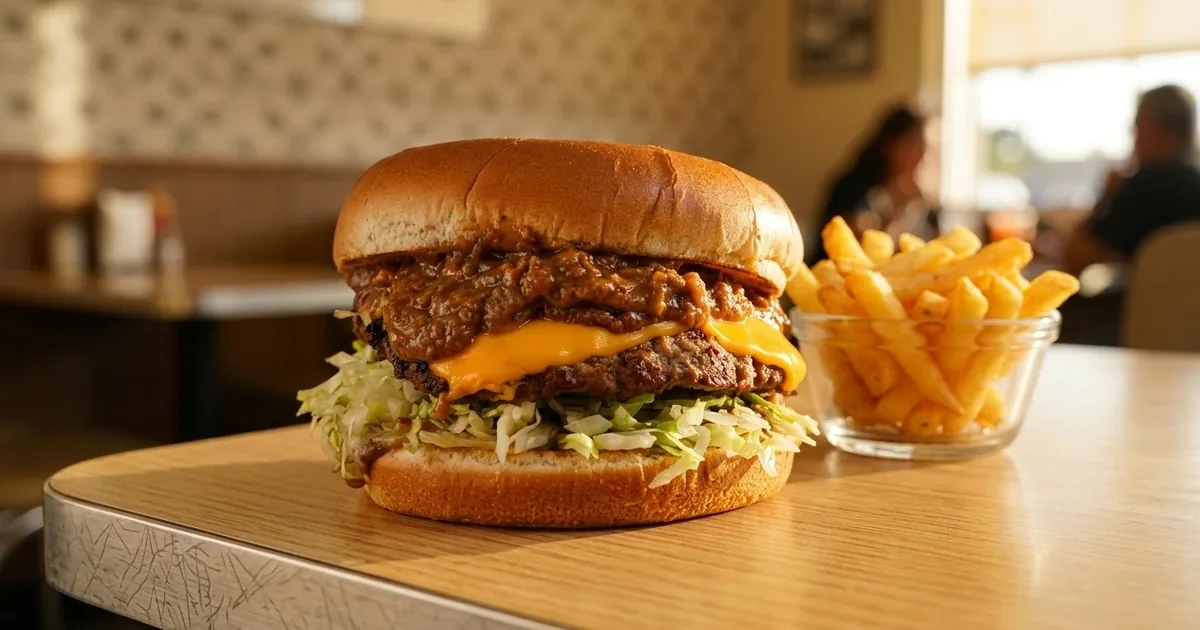 Homemade chili dishes at Omega Burgers in Bellflower