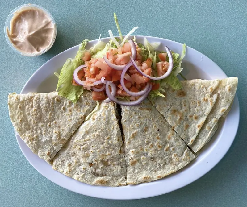 Carne Asada Quesadilla at Omega Burgers, Bellflower