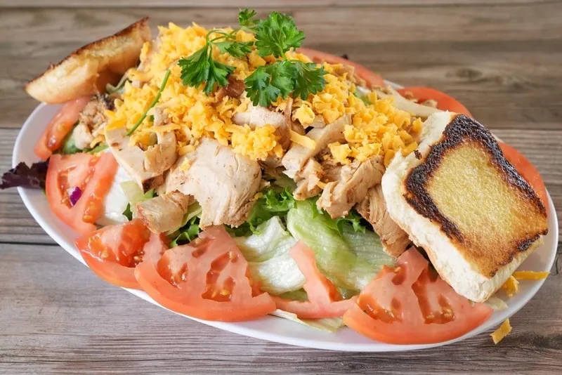 Salads at Omega Burgers, Bellflower