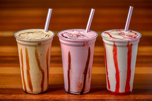Milkshakes at Omega Burgers, Bellflower