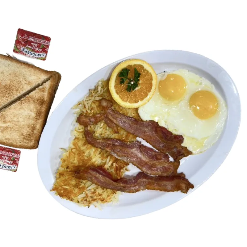Breakfast Plates at Omega Burgers, Bellflower