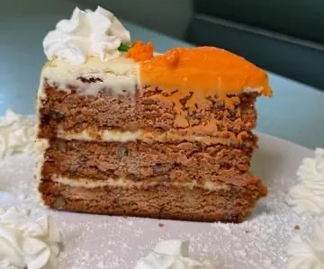 Carrot Cake at Omega Burgers, Bellflower