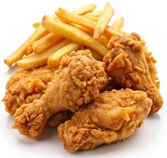 Kids Fried Chicken at Omega Burgers, Bellflower