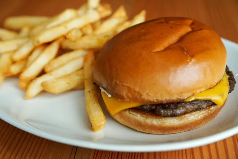 Kids Burger Meals at Omega Burgers, Bellflower